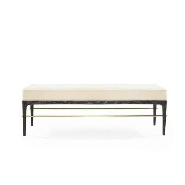 Not Yet Made - Made To Order Linear Bench in Black Ceruse Series 48 by Stamford Modern For Sale - Image 5 of 18