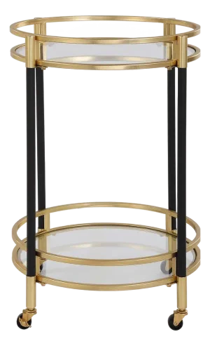 Glam Round Bar Cart