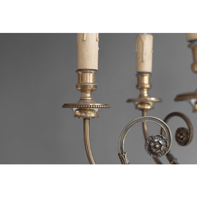 Vintage Edwardian Chandelier, 1930s For Sale - Image 6 of 8