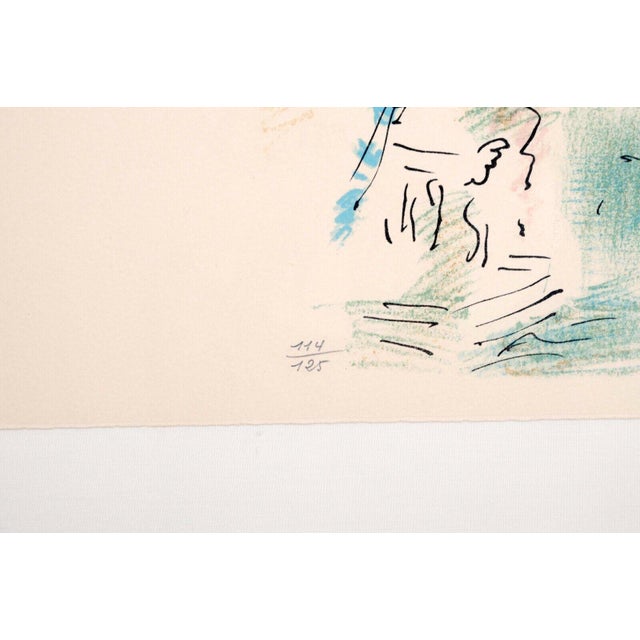 Andre Masson Venise en Fleurs Signed Modern Lithograph on Paper 114/125 Framed For Sale - Image 9 of 11