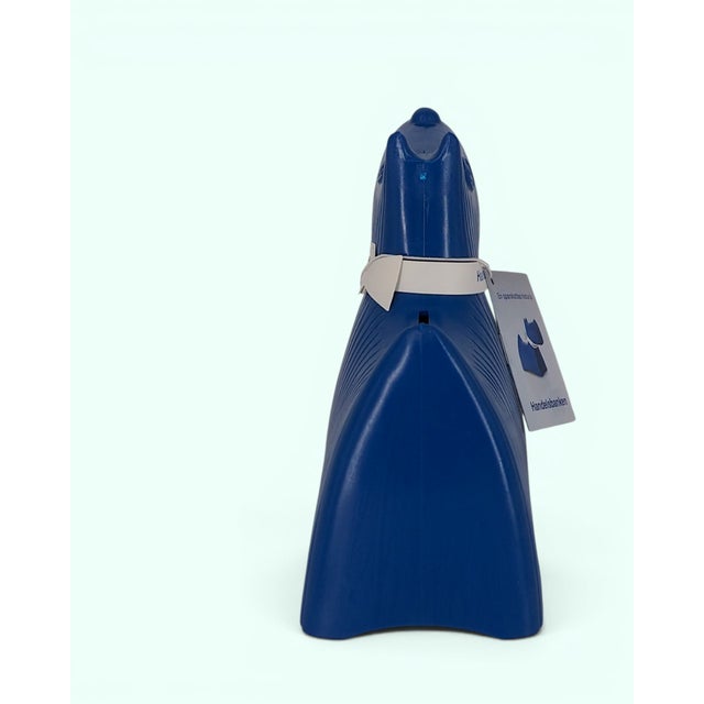 Blue Terrier-Shaped Money Box by Stig Lindberg For Sale - Image 8 of 11