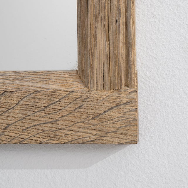 19th Century France Red Wood Mirror For Sale - Image 9 of 10