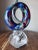Midcentury Modern Murano Glass Art Sculpture attributed to Fulvio Bianconi Features jewel-toned hues of Blue, Red and...