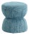 Wood Tomlin Teal Gaming Ruched Ottoman For Sale - Image 7 of 7