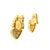 Vintage Italian 18k Gold Diamond Pavé Heart Omega Back Earrings, A Pair For Sale - Image 9 of 16