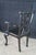 Late 20th Century Late 20th Century 2 English Chippendale Style Black Painted Mahogany Ball & Claw Armchairs For Sale - Image 5 of 12