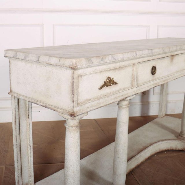 English Painted Console Table For Sale - Image 9 of 15