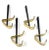 Mid-Century Italian Modern Brass & Lacquered Aluminum Coat Hooks, 1970s, Set of 4 For Sale - Image 10 of 18