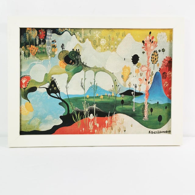 Vangel Naumovski, Surrealist Composition, Print on Canvas, 1960s-1970s For Sale - Image 10 of 12