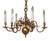 Baroque-Style Chandelier in Bronze For Sale