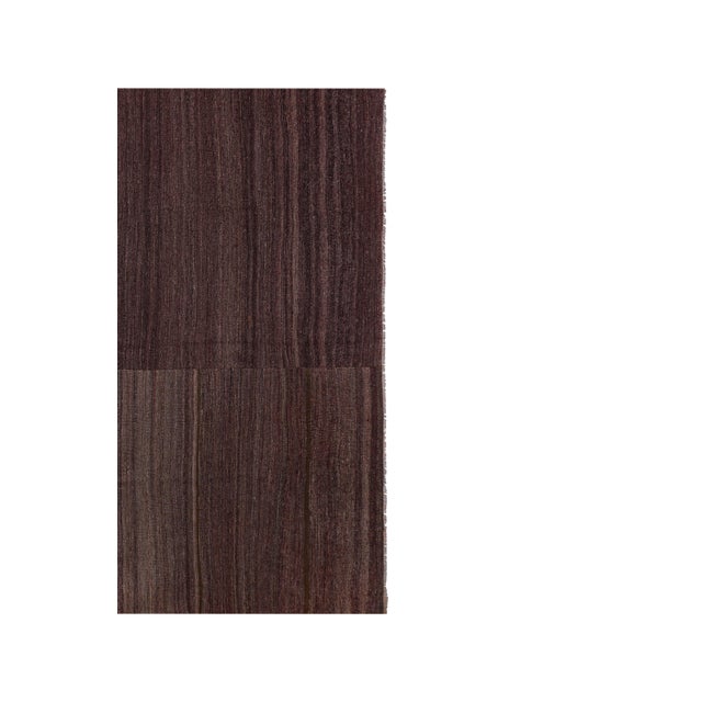 Mid-Century Modern 1960s Oversize Bohemian Striped Wool Kilim Rug 9'3'' X 11'9'' For Sale - Image 3 of 11