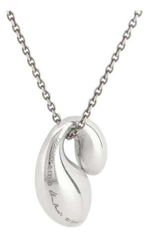 Vintage Elsa Peretti for Tiffany & Co. Sterling Silver Double Tear Drop Pendant