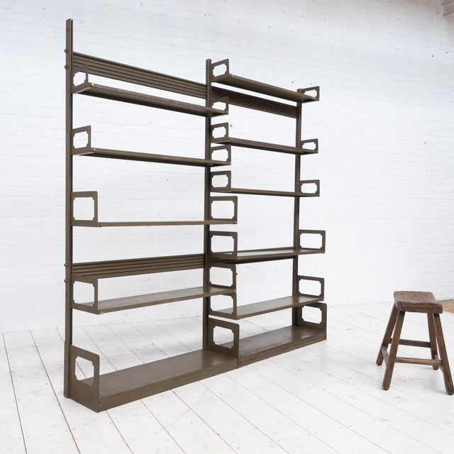 Strafor Metal Bookcase, 1930s For Sale - Image 9 of 9