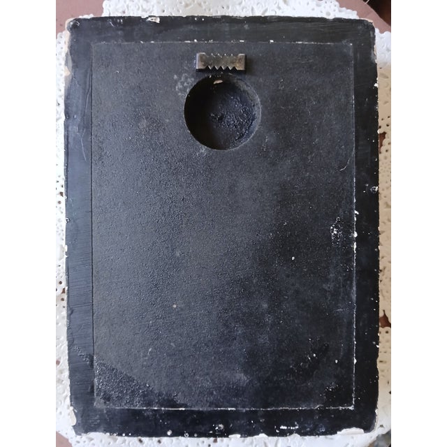 1997, Sid Dickens (Canada). T-26, retired wall tile, "Fleur De Lis." Called a Memory Block of plaster. Hand poured &...