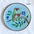 Vintage Hungarian Turquoise Majolica Plates with Parakeets, 1950, Set of 3 For Sale - Image 4 of 8