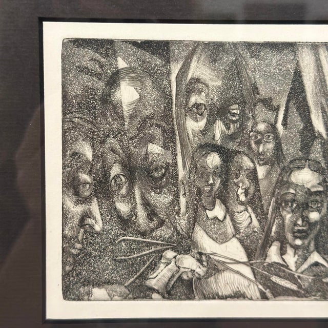 Mid 20th Century H Norman Schnepf Block Print For Sale In Cleveland - Image 6 of 11