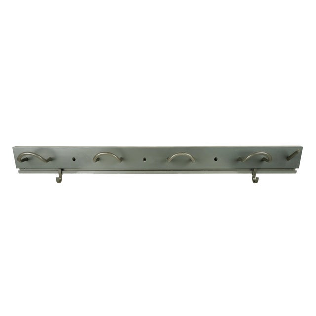Postmodern Grey Plastic Outline Serie Coat Rack by A. Castelli Ferrieri for Kartell, 1980s For Sale - Image 3 of 8