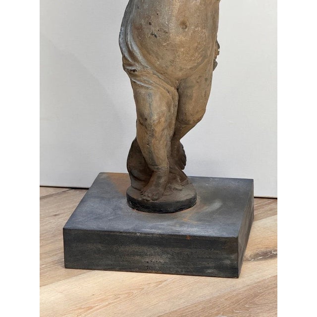 Pair of 18th-Century English Lead Putti For Sale - Image 13 of 13