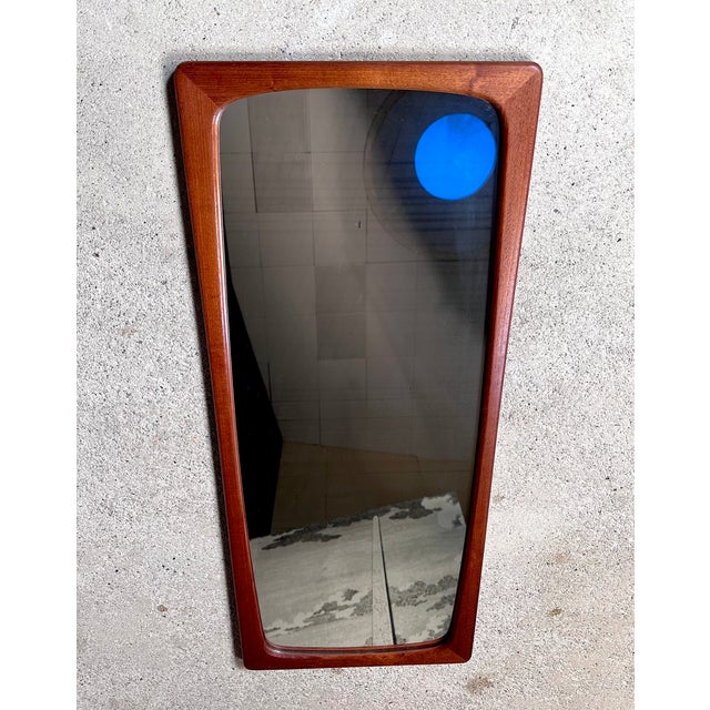 Modernist Rectangular Wall Mirror in Teak, Germany, 1959 For Sale - Image 9 of 18
