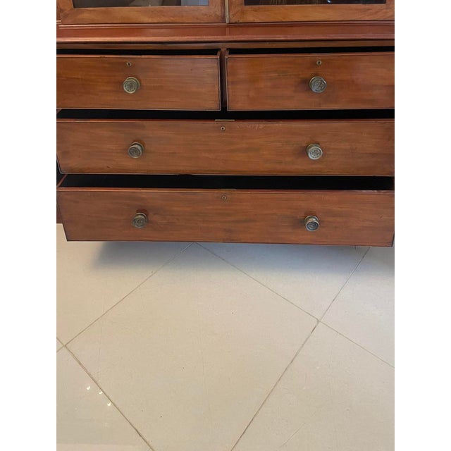 Large George III Mahogany Breakfront Bookcase, 1800s For Sale - Image 12 of 18