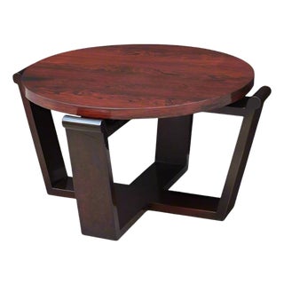 1930s Art Deco Round Coffee/Cocktail Table France For Sale