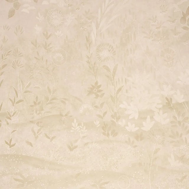 Schumacher Schumacher X Colette Cosentino Sublime 4 Panel Set In Parchment For Sale - Image 4 of 6