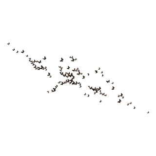 Butterfly Wall Sculpture Large Horizontal Flight Left For Sale