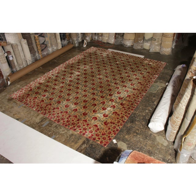 Recently introduced, this new Samarkand style floral rug by Rug & Kilim is hand knotted with a lustrous silk. The rug’s...