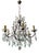 Large Louis XV Chandelier in Blue Murano Glass and White Crystal, 1950 For Sale