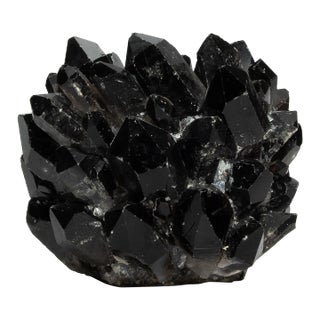 Votive Holder in Black Quartz Large For Sale