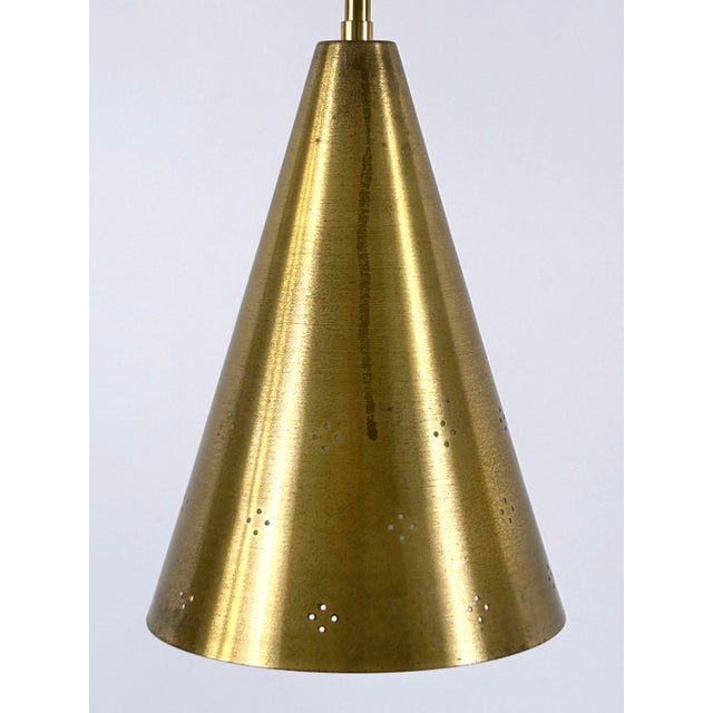 Mid-Century Modern Perforated Brass Pendant, Sweden, 1950s For Sale - Image 14 of 18