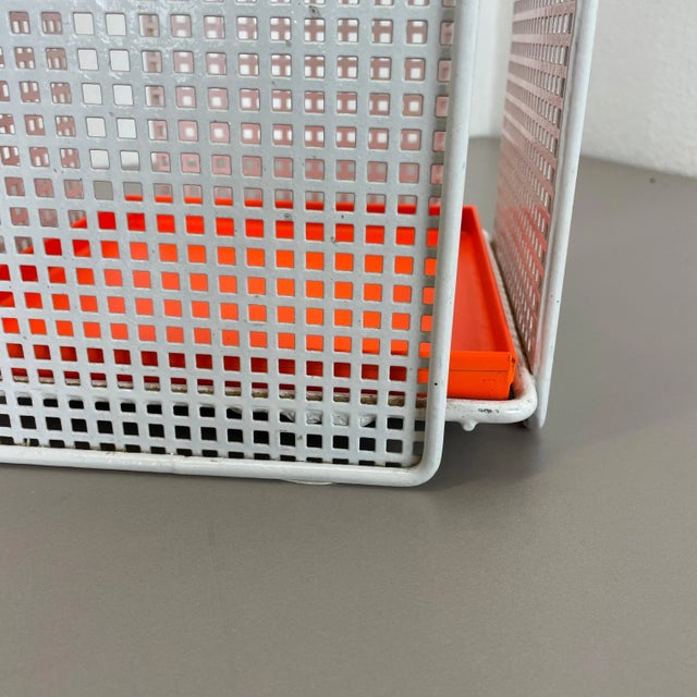 Orange Postmodern Metal Umbrella Stand, France, 1970s For Sale - Image 8 of 18