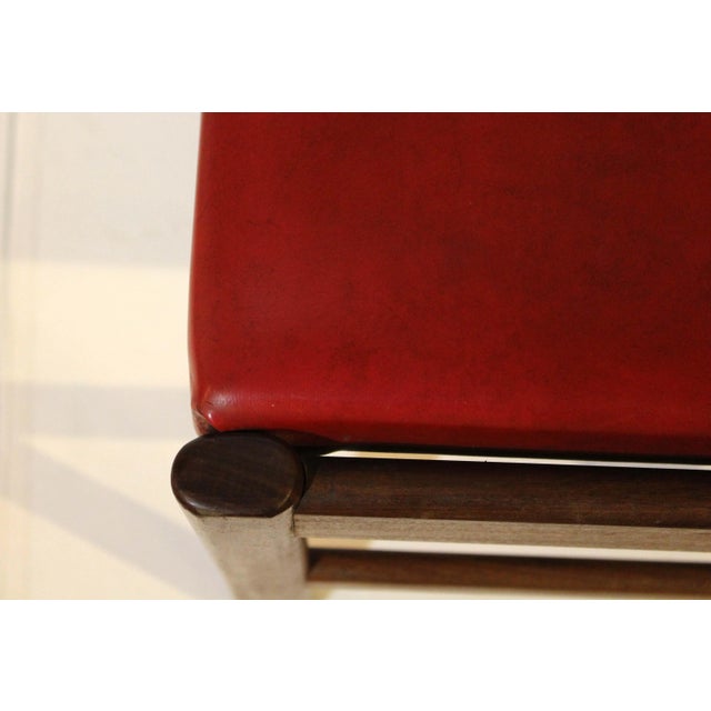 Red 1970s Set of 10 Mid-Century Modern English Side Chairs For Sale - Image 8 of 8