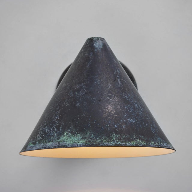 Hans-Agne Jakobsson 'Mini-Tratten' Darkly Patinated Outdoor Sconce For Sale In Los Angeles - Image 6 of 12