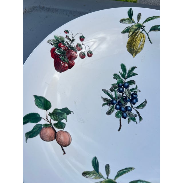 PFaltzgraff Farmers Market Pat Farrell Center Piece Pasta Fruit Serving Bowl . This beautiful serving bowl from...