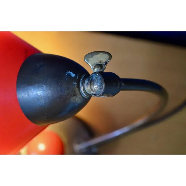 Mid-Century Red Cocotte Table Lamp, 1950s For Sale - Image 6 of 8