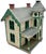 Nice Antique American Hand Made & Painted Wood Folk Art Victorian Style Birdhouse - 18 Inches Tall - Circa Early 1900s For Sale In Boston - Image 6 of 18