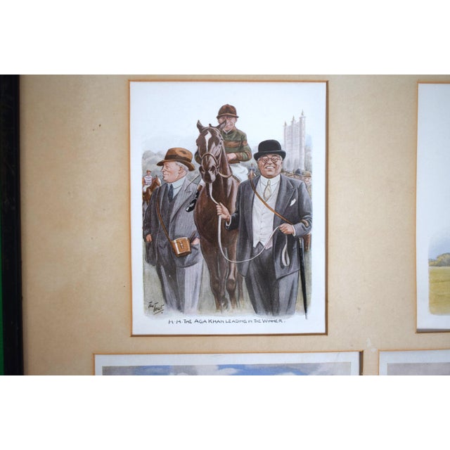 Traditional A Set of Four Framed Images Relating to 1930s Horseracing Derby & Grand National Etc For Sale - Image 3 of 7