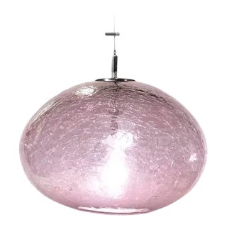 Orbit Pendant Light from the Boa Lantern Collection in Rose Quartz For Sale