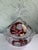 Hollywood Regency Vintage German Hofbauer Ruby Flashed & Etched Lead Crystal Covered Candy Dish With Rose Motif For Sale - Image 3 of 11
