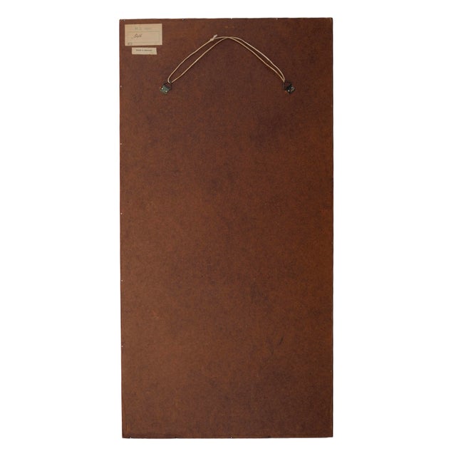 Wood Scandinavian Modern Mirror with Concave Teak Frame by Jansen Spejle, 1950s For Sale - Image 7 of 10