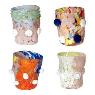 Contemporary Surrealist Murano Glass - Set of 4 For Sale