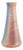 Swedish Studio Potter Tall Conical Stoneware Vase with Multicoloured Glaze, 1980s For Sale