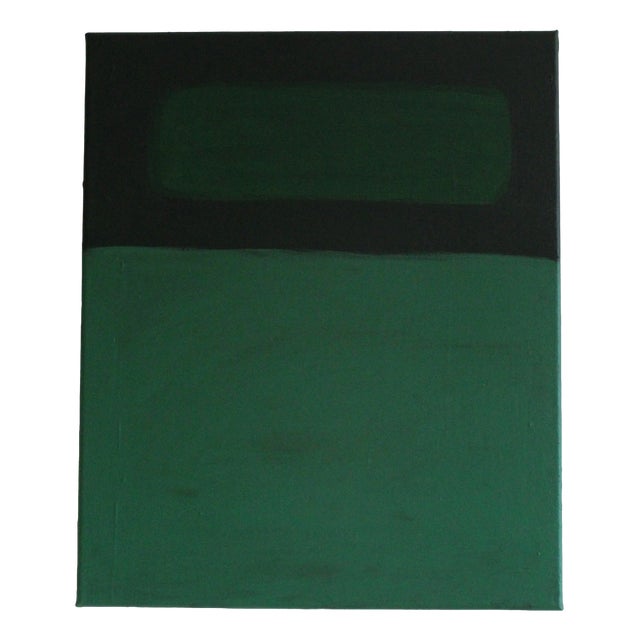 Bodasca, Minimalist Green Canvas Inside Garden, 2026, Canvas For Sale