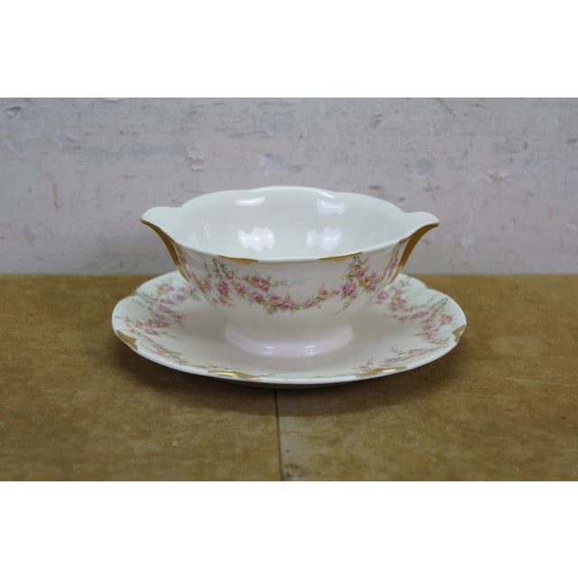 Theodore Haviland Mid 20th Century Theodore Haviland American New York Vareene Rose China Dinnerware Set - 77 Pcs For Sale - Image 4 of 18