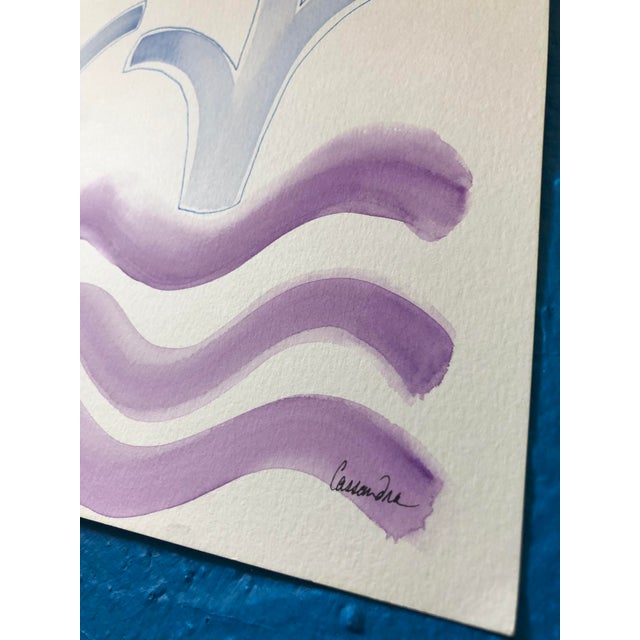 Contemporary Cassandra Auker Contemporary Painting “River’s Edge” Watercolor For Sale - Image 3 of 5