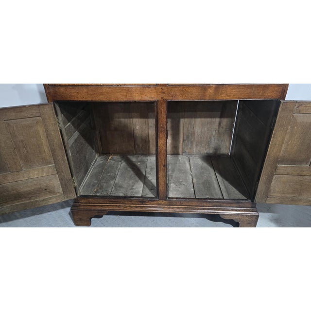 Georgian Oak Court Cupboard For Sale - Image 16 of 18