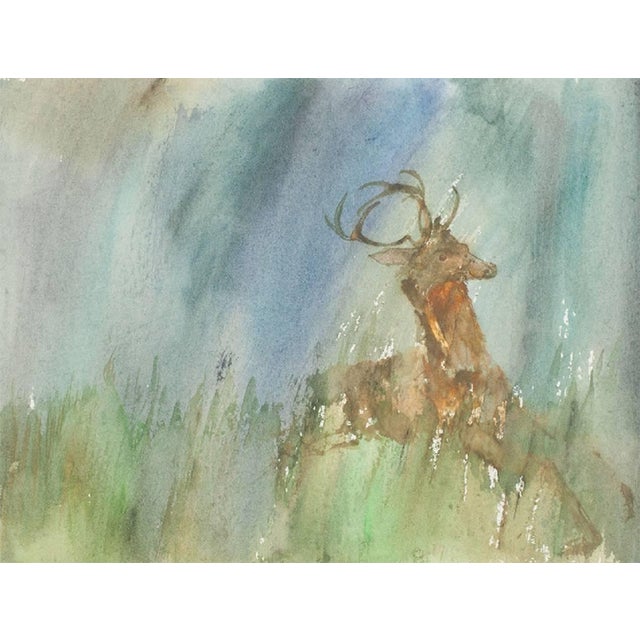 Original Illustration for Ted Hughes book of Poetry Seasons Song. color is somewhere in between the two photos a bit...