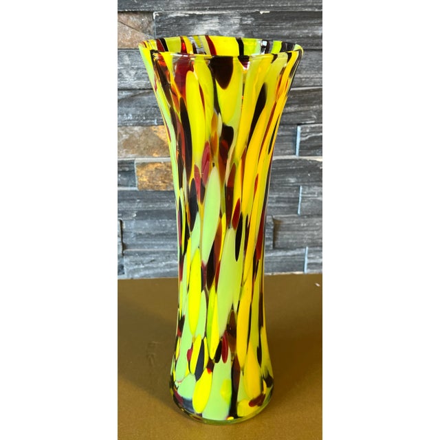 Dale Chihuly Art Glass Multicolor Vase For Sale - Image 4 of 12