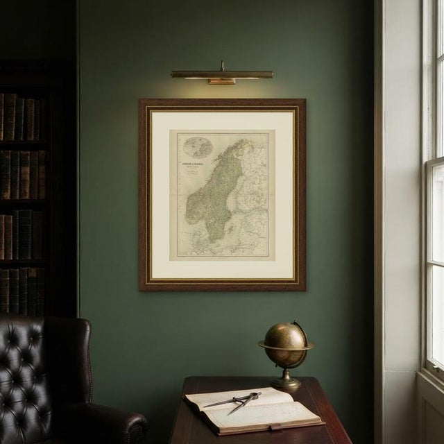 Paper Antique Map of Sweden and Norway with the Baltic Sea from Blacks General Atlas, 1870 For Sale - Image 7 of 9